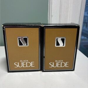 Black Suede By Avon Mens Vintage Cologne 4 Fl Oz Set Of 2